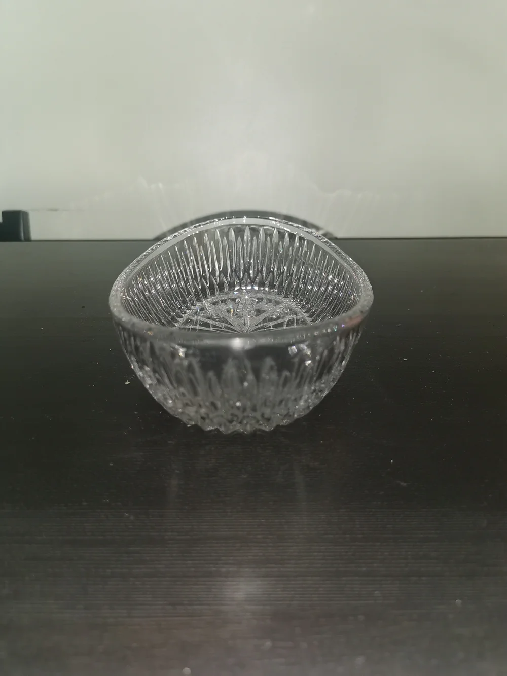 Princess House Vintage Highlights Lead Crystal Oval Serving Dish 10